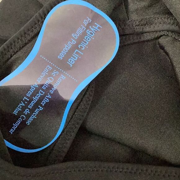 New. Good American black one shoulder scuba swimsuit. Medium - Picture 8 of 9